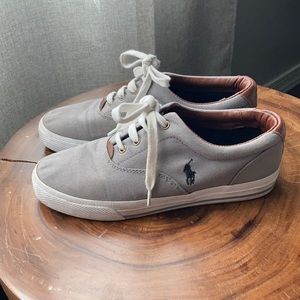 Ralph Lauren grey and leather shoes